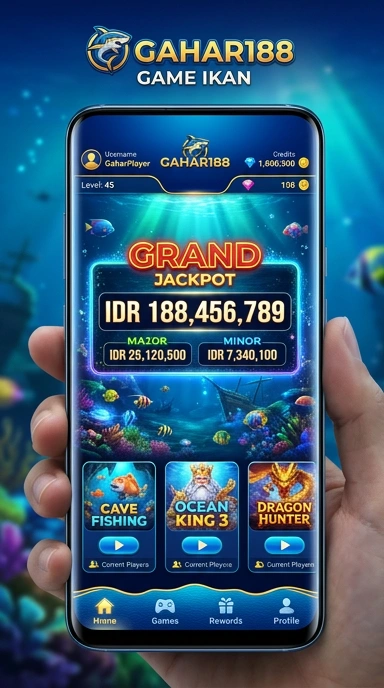 Tampilan antarmuka aplikasi gahar188 yang sederhana dan intuitif.